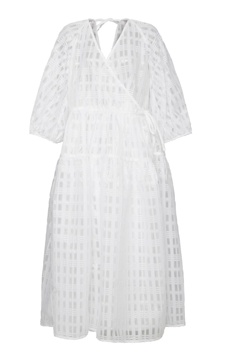 Cecilie Bahnsen Regitze Wrap-effect Gauze Midi Dress