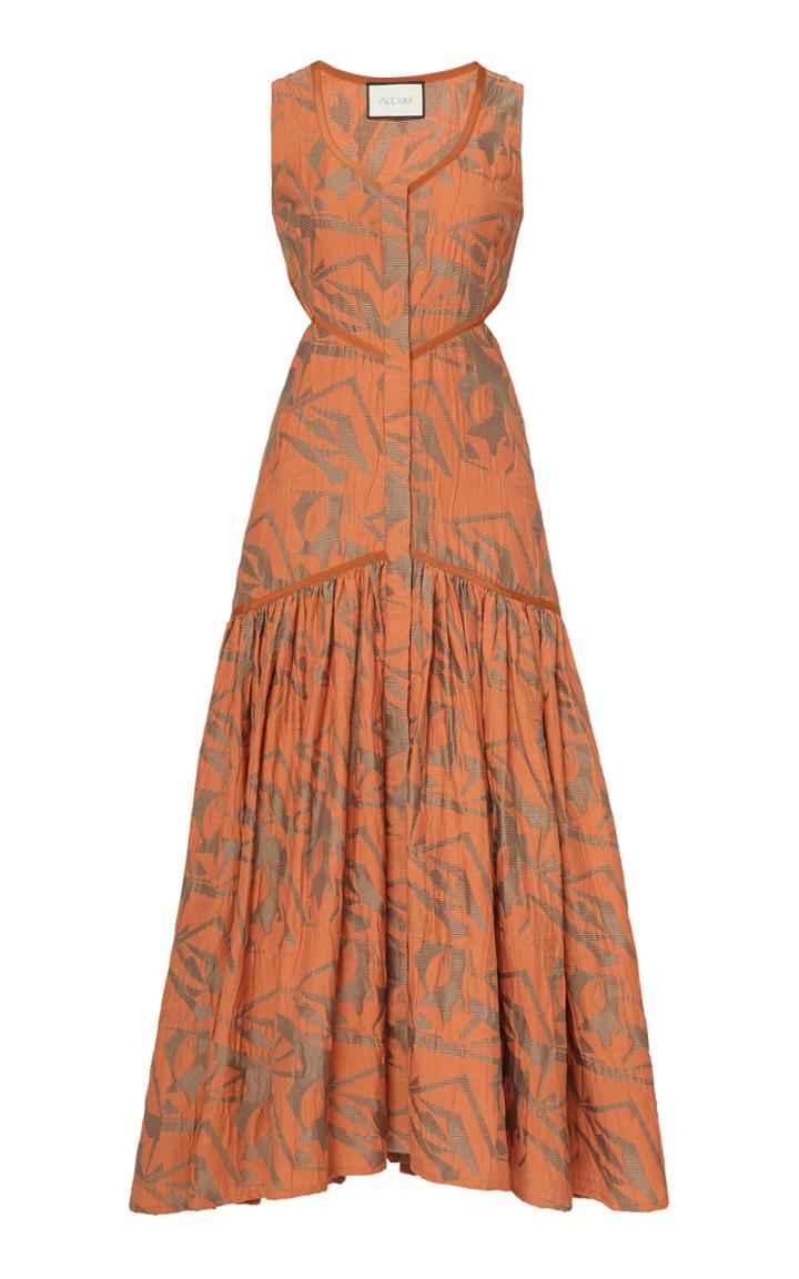 Alexis Garcelle Cotton Cutout Midi Dress