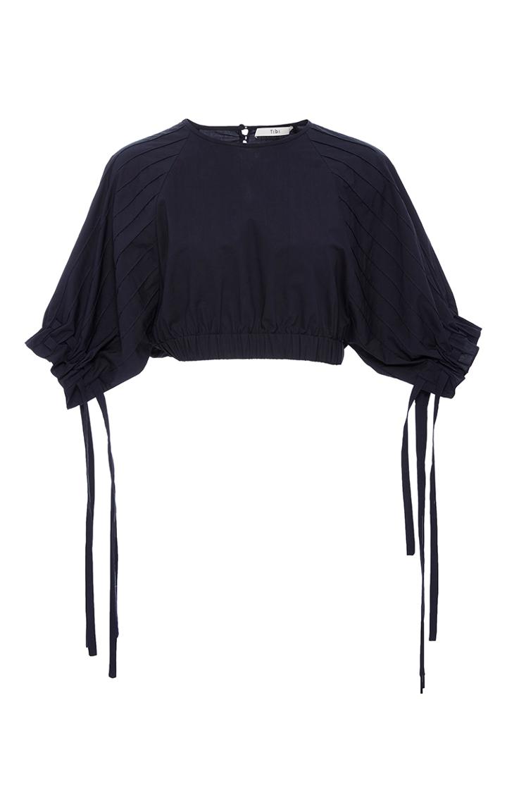 Tibi Seamed Cropped Shirt