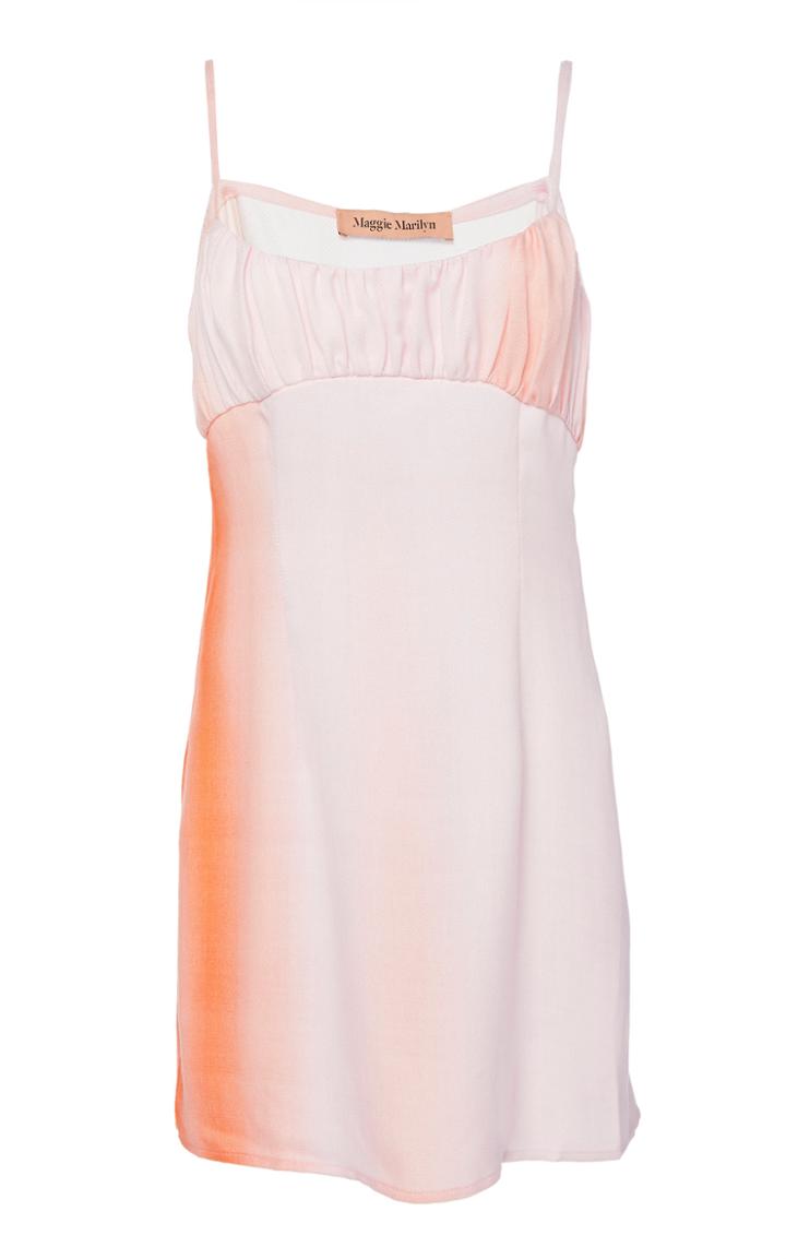 Maggie Marilyn Powder Sunset Ruched Mini Dress