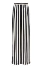 Lapointe Striped Satin Elastic Waist Wide Leg Pant