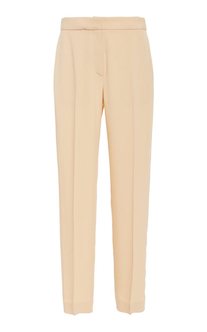 Rosetta Getty Cropped Crepe Tapered Pants