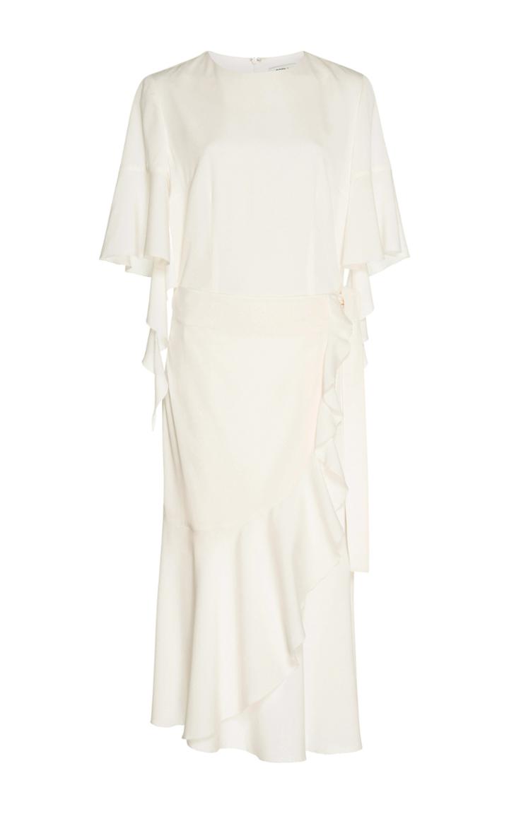 Goen.j Short Sleeve Wrap Dress