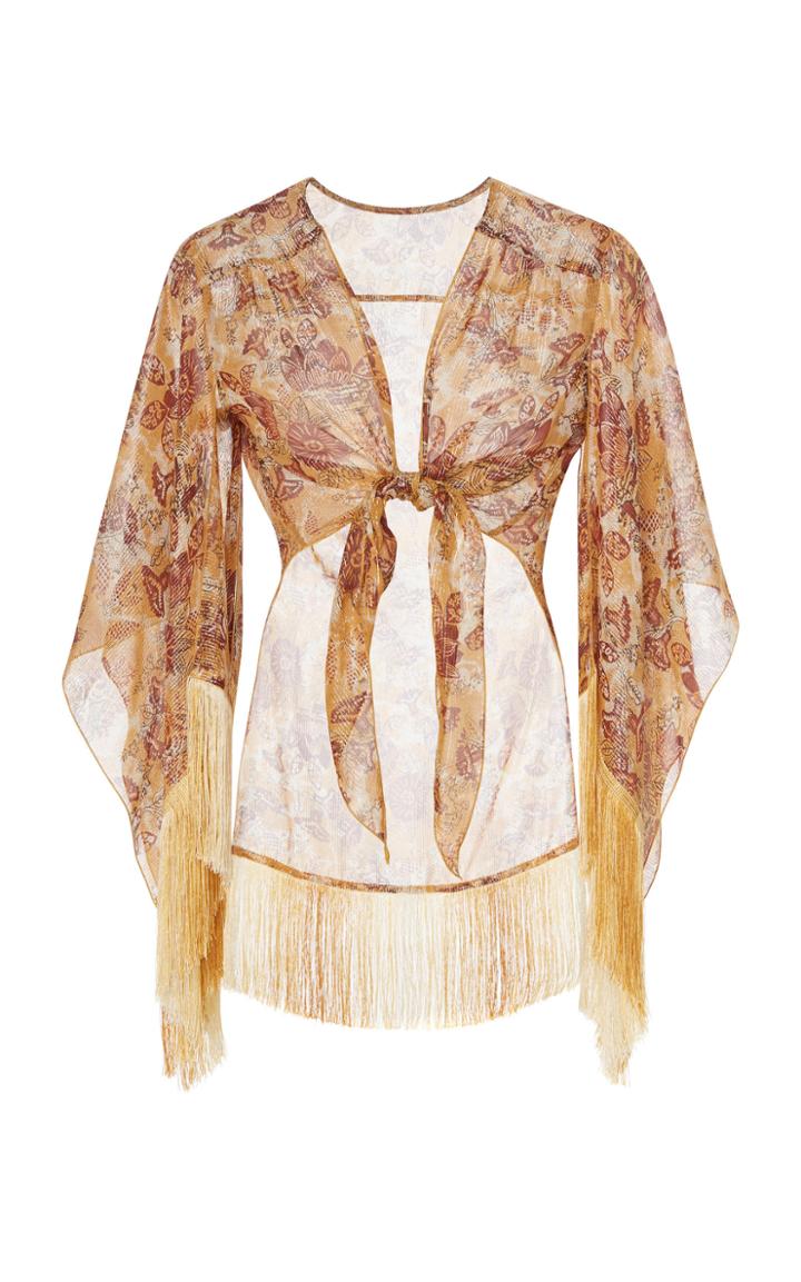 Anna Sui Nightingale Cotton And Lurex Cover-up