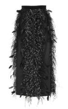 Huishan Zhang Feather Canary Skirt