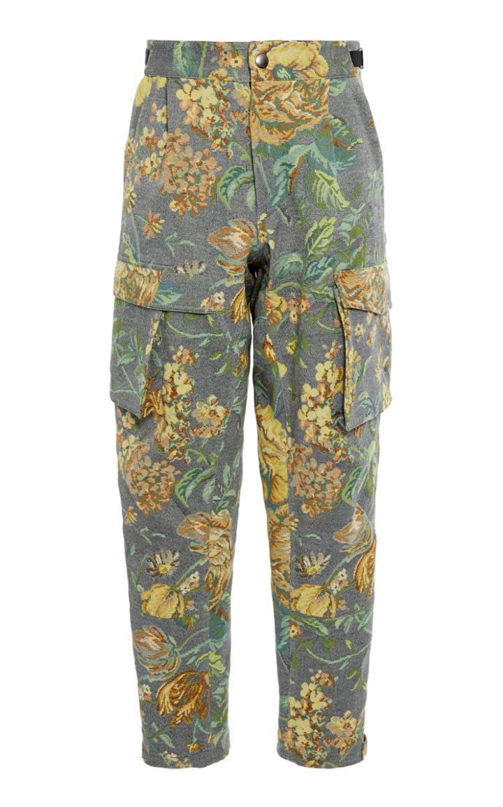 Givenchy Floral-print Cotton-blend Cargo Pants