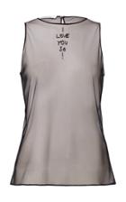Dorothee Schumacher Love Notes Embroidered Chiffon Tank