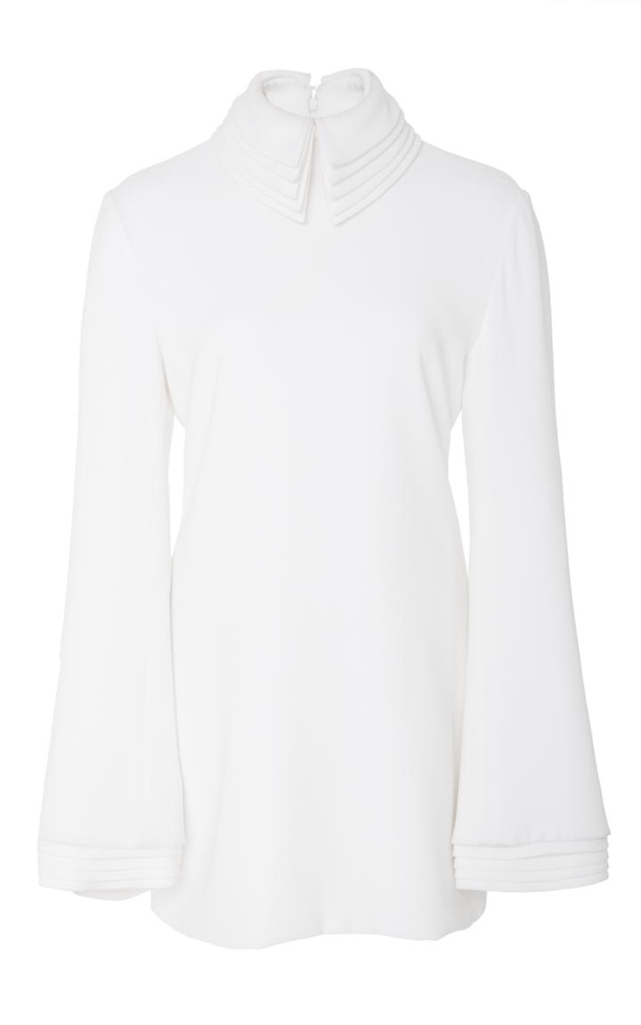 Brandon Maxwell Layered Collar And Cuff Mini Dress