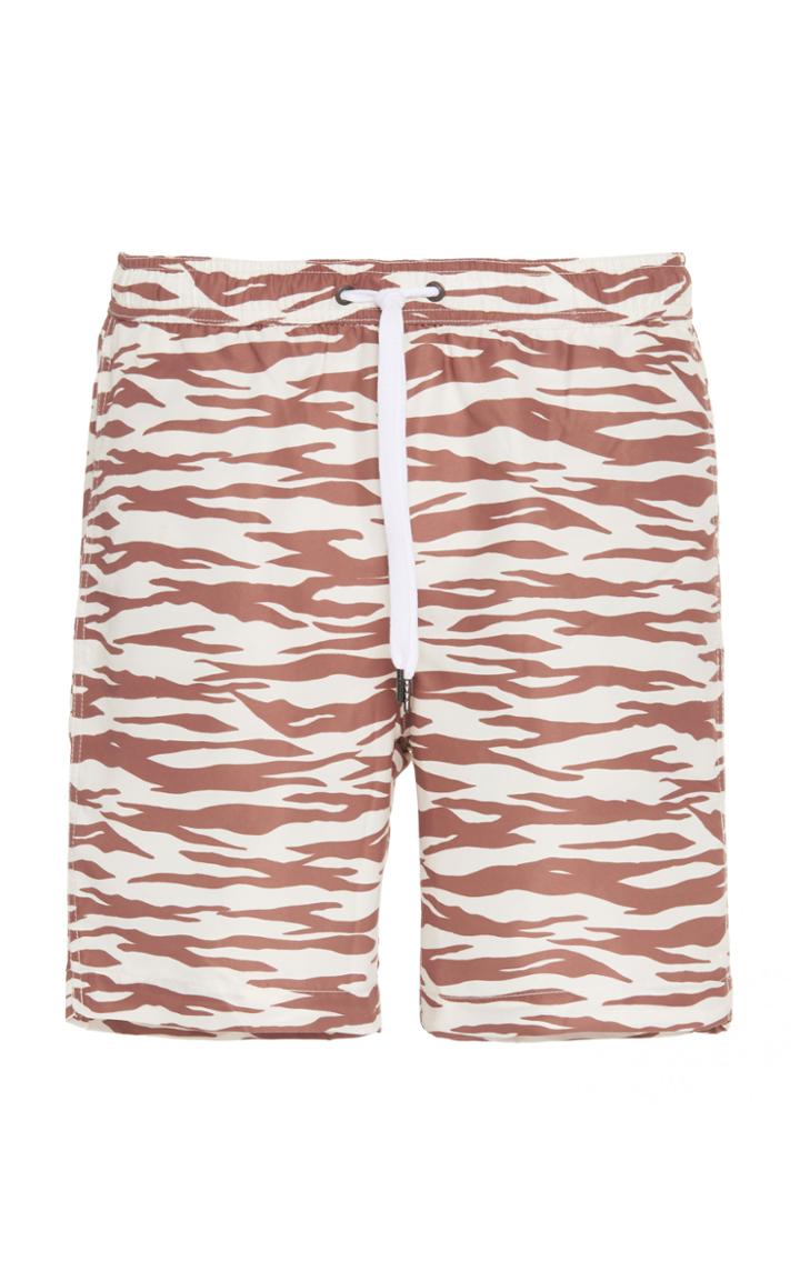 Onia Charles 7 Zebra Print Swim Shorts