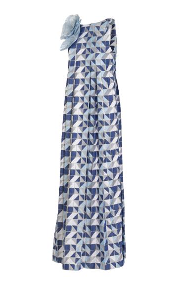 Amira Haroon A-line Pleated Maxi Dress