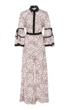 Lela Rose Full Sleeve Wide Leg Jumpsuit