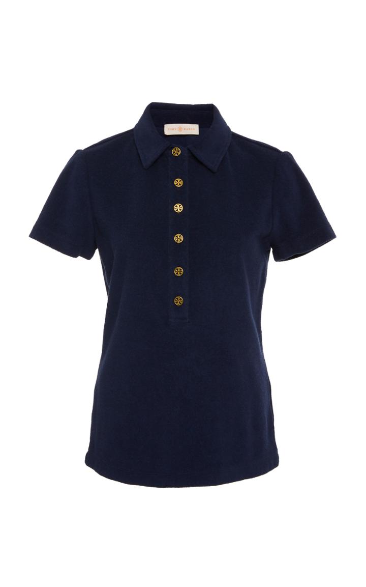 Tory Burch Lennox Terry Cloth Polo