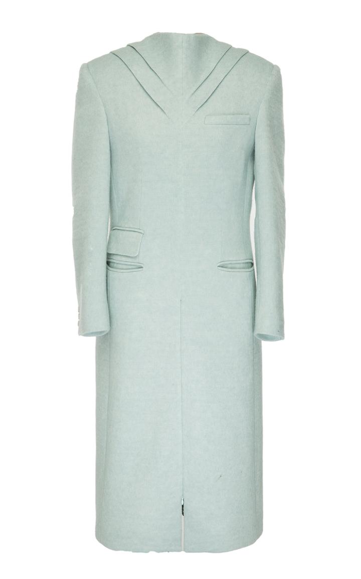 Situationist High Collar Wool-blend Dress