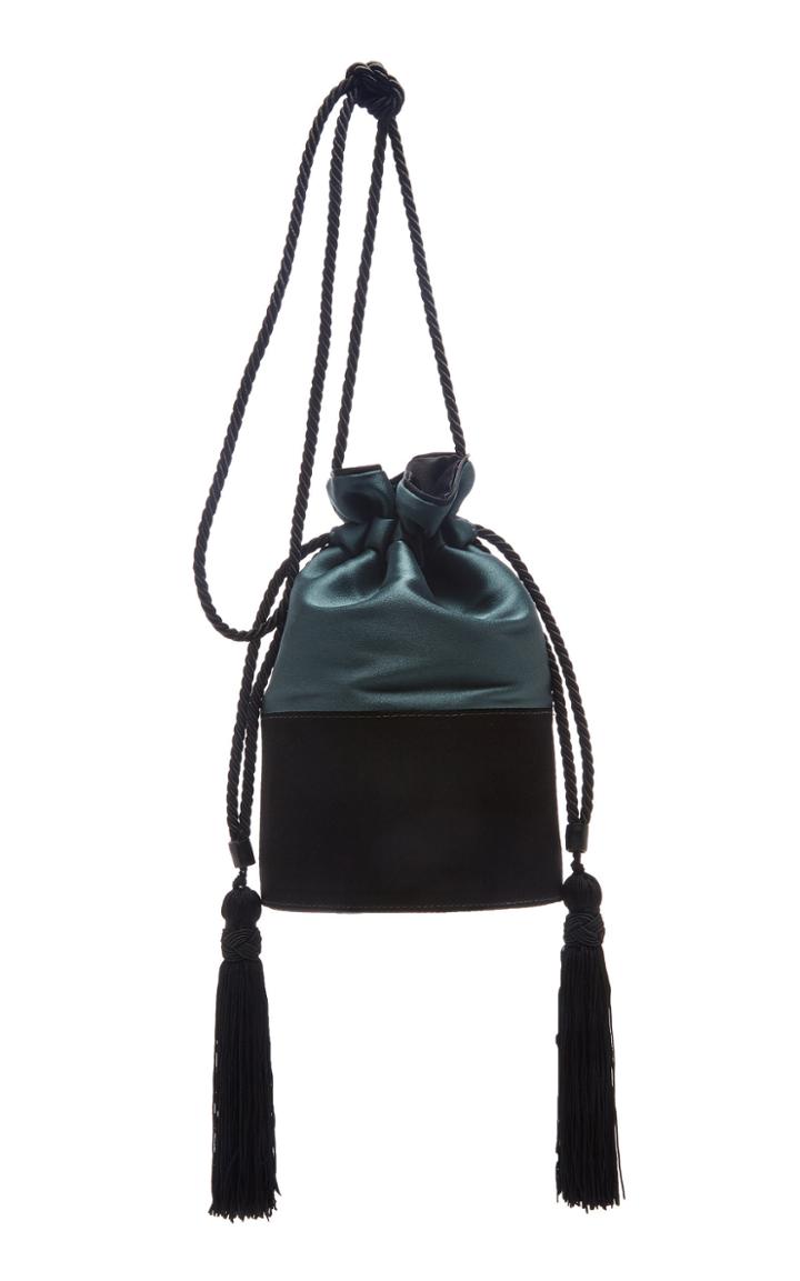 Hunting Season Lola Small Leather And Satin Bag