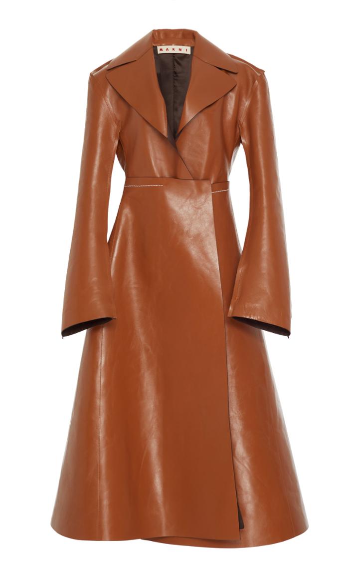 Marni Clipper Calf Leather Coat