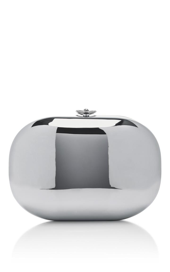 Jeffrey Levinson Mirrored Chrome Clutch