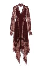 Jonathan Simkhai Scarf Embroidered Crepe Dress