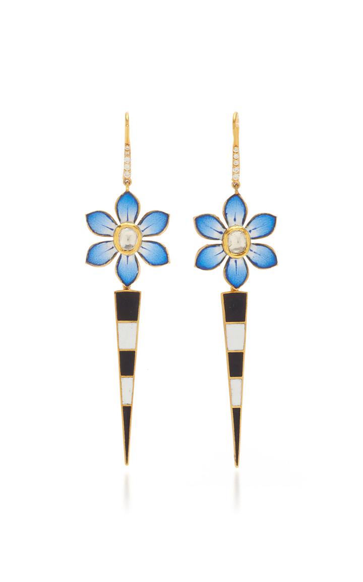 Holly Dyment Eden Blue Detachable Dagger Earrings
