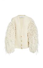 Marina Moscone Looped Sleeve Cardigan