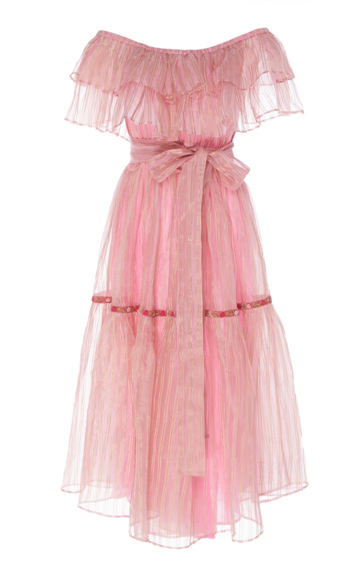 Loveshackfancy Bristol Ruffle Midi Dress