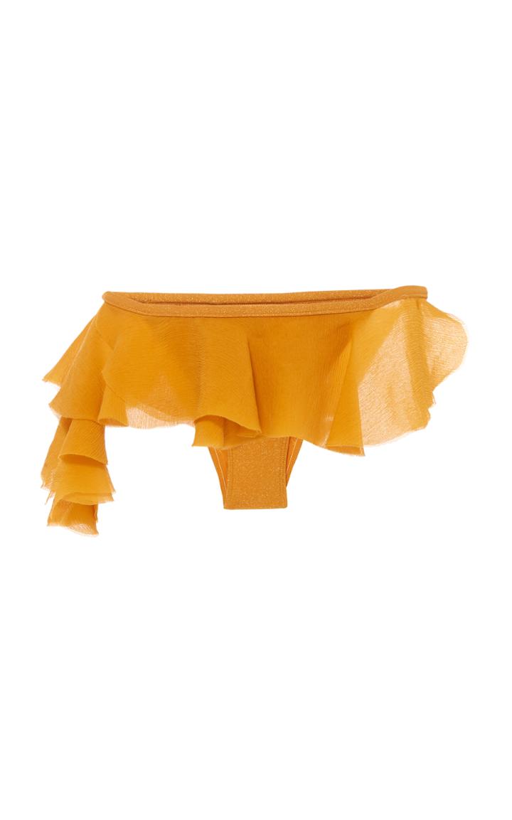 Agua De Coco String Ruffle Bikini Bottom