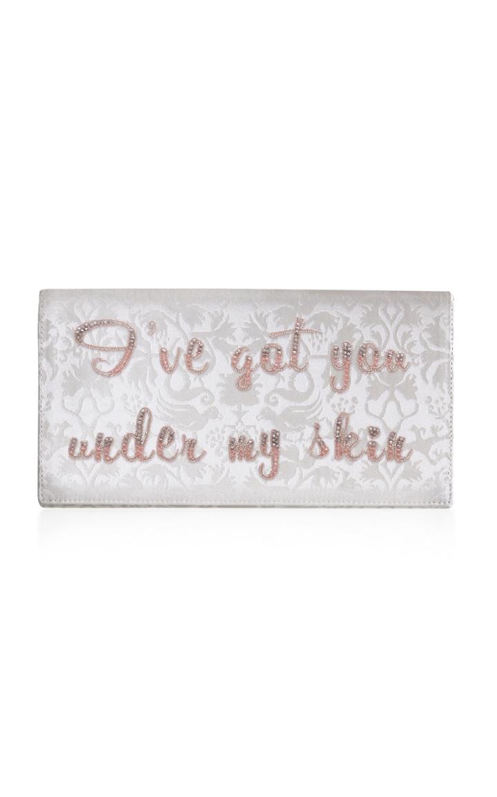 Preciously Paris I've Got You Under My Skin Jacquard Silk Clutch