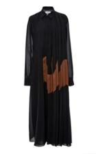 Jil Sander Mirabelle Pleated Maxi Dress