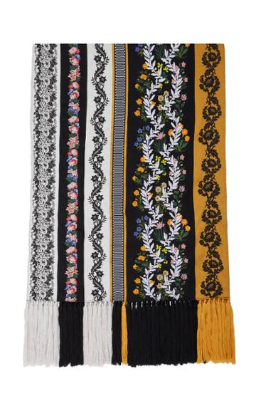 Oscar De La Renta Vintage Patchwork Scarf