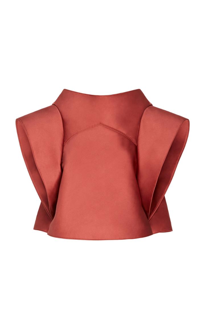 Moda Operandi Zac Posen Satin Cropped Top Size: 2