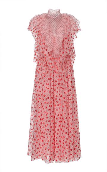 Erdem Guinevere Floral Tulle Dress
