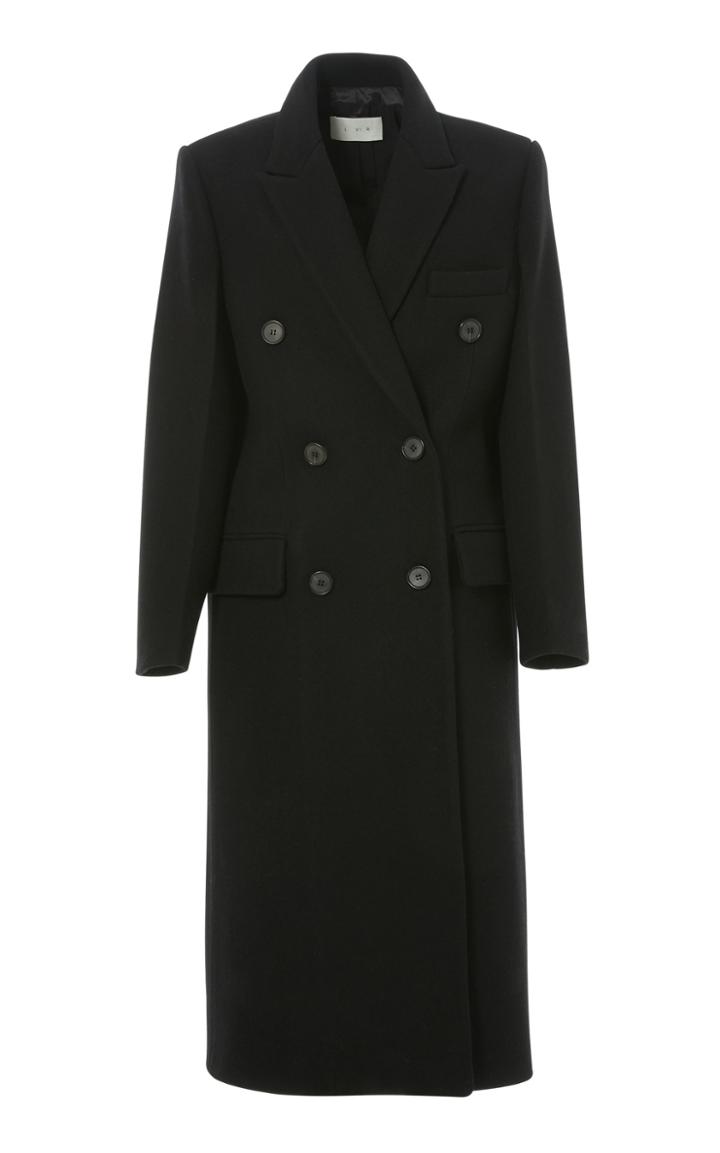 Moda Operandi Lvir Wool And Silk Double-breasted Coat