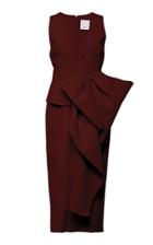 Acler Mancroft V-neck Folded Stretch-crepe Dress