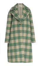 Rejina Pyo Willa Collared Checked Wool Coat