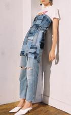 Re/done Low-slung Cropped Jeans
