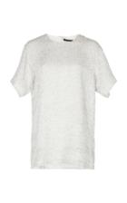 Haider Ackermann Leather Sequined Blouse