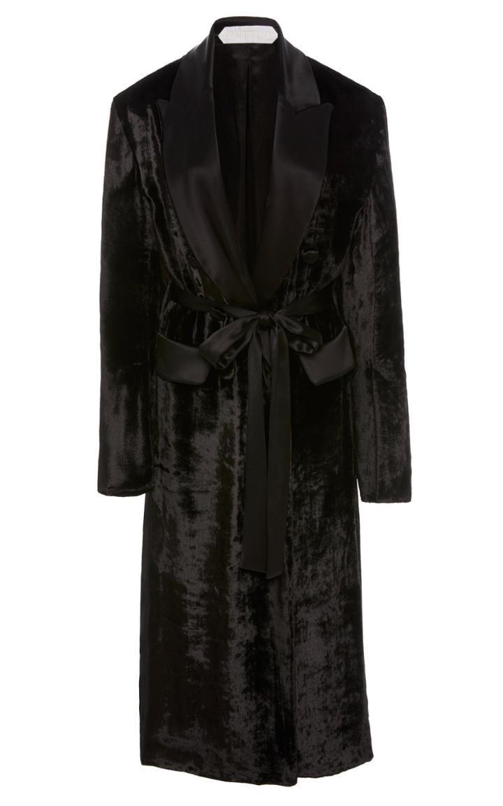 Unttld Hefner Velvet Wrap Jacket