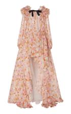 Giambattista Valli Printed High-low Chiffon Gown