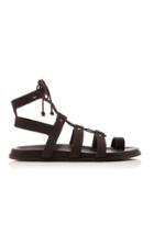 Bassike Suede Lace Up Sandals