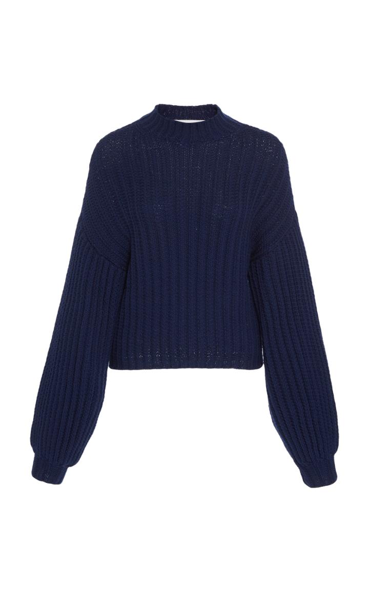 Marina Moscone Basket Weave Sweater