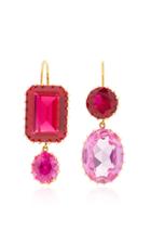Renee Lewis Antique Sapphire And Ruby Earrings