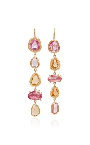 Page Sargisson Sapphire 18k Gold Drop Earrings
