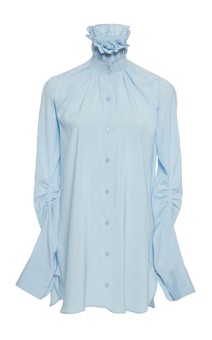 Carven Smocked Collar Shirt
