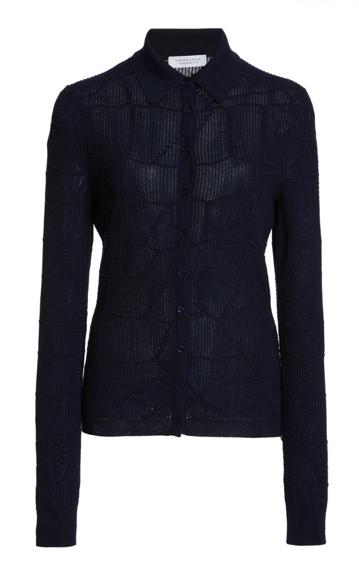 Moda Operandi Gabriela Hearst Chaplin Merino Wool Knit Cardigan