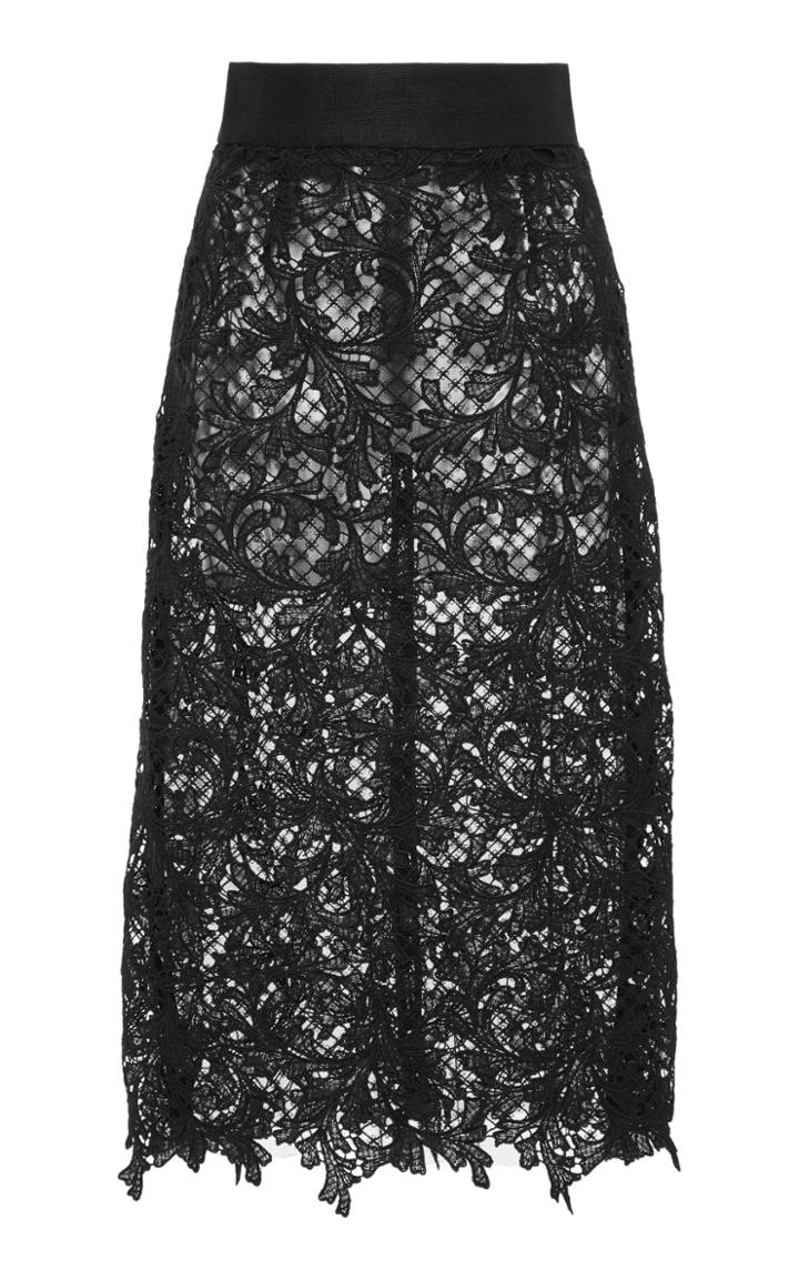 Fausto Puglisi Lace Midi Skirt