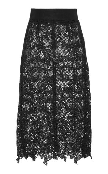 Fausto Puglisi Lace Midi Skirt