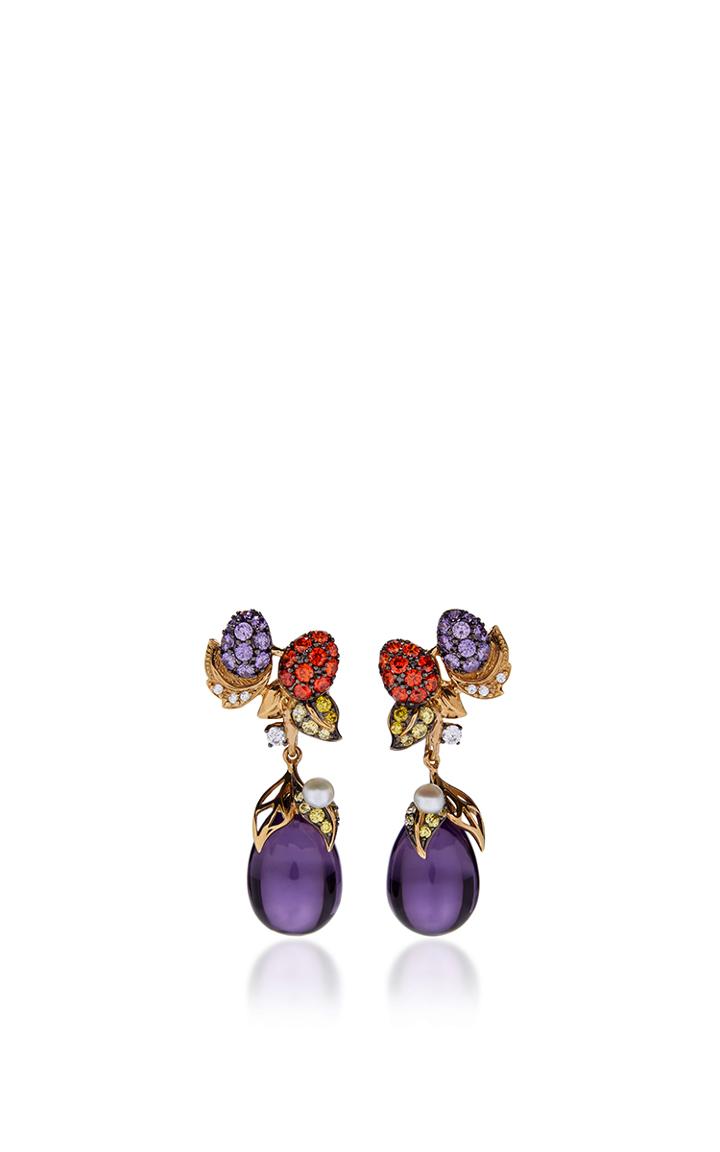 Anabela Chan Blackberry Drop Earrings