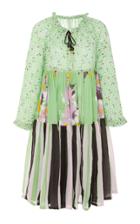 Yvonne S Multi-print Cotton Midi Dress