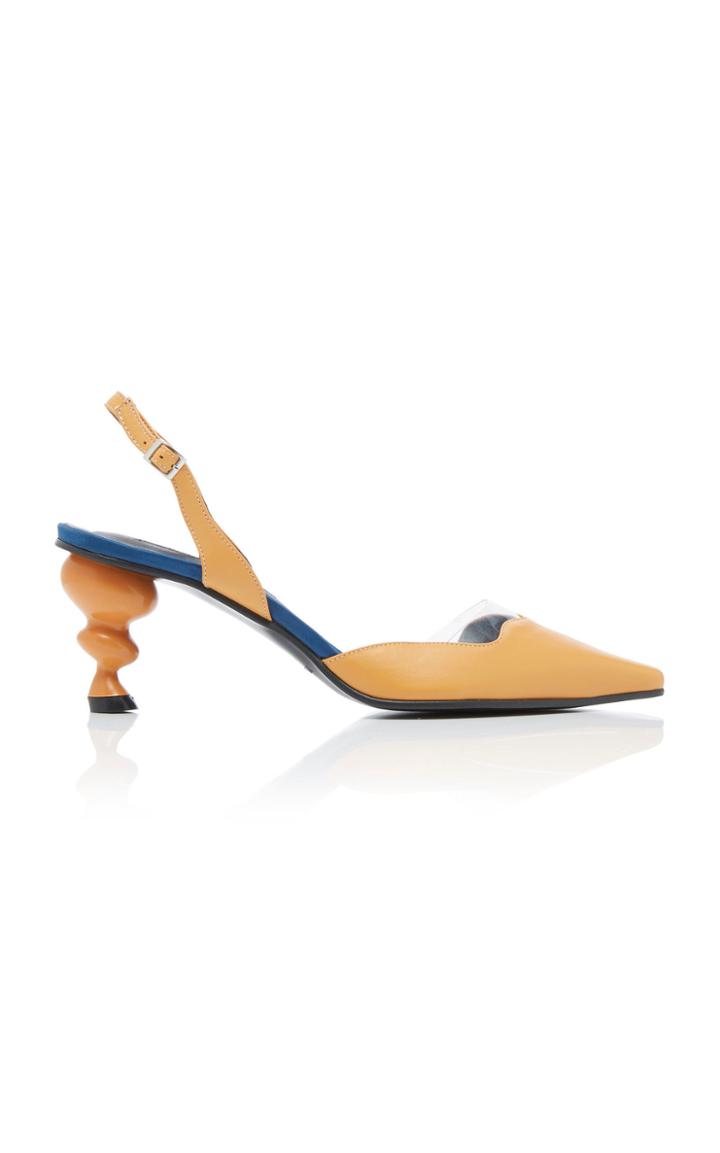 Yuul Yie Lissom Satin-trimmed Suede Pumps