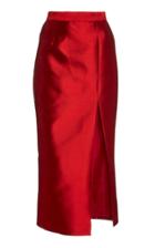 Moda Operandi Alitte High-rise Satin Midi Skirt