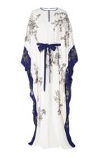 Marchesa Exclusive Embellished Silk Georgette Caftan